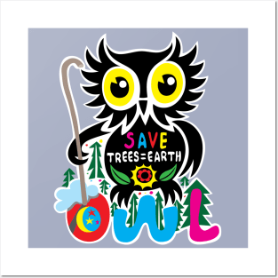 Owl Bird Posters and Art